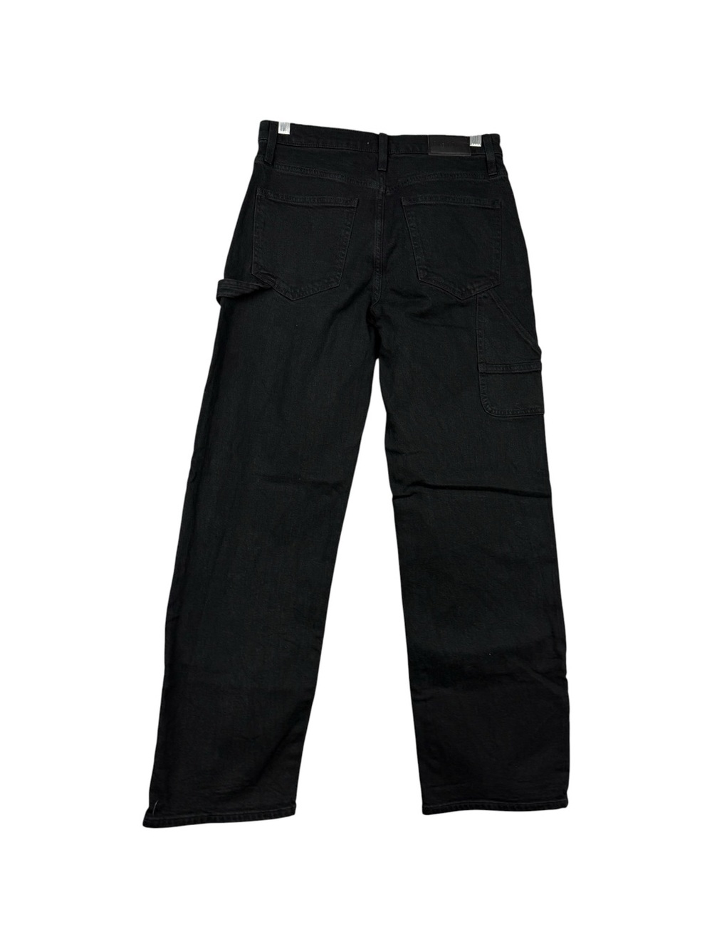 Anthropologie Pistola Lexi Barrel Bowed Carpenter Black Jeans - Picture 4 of 6
